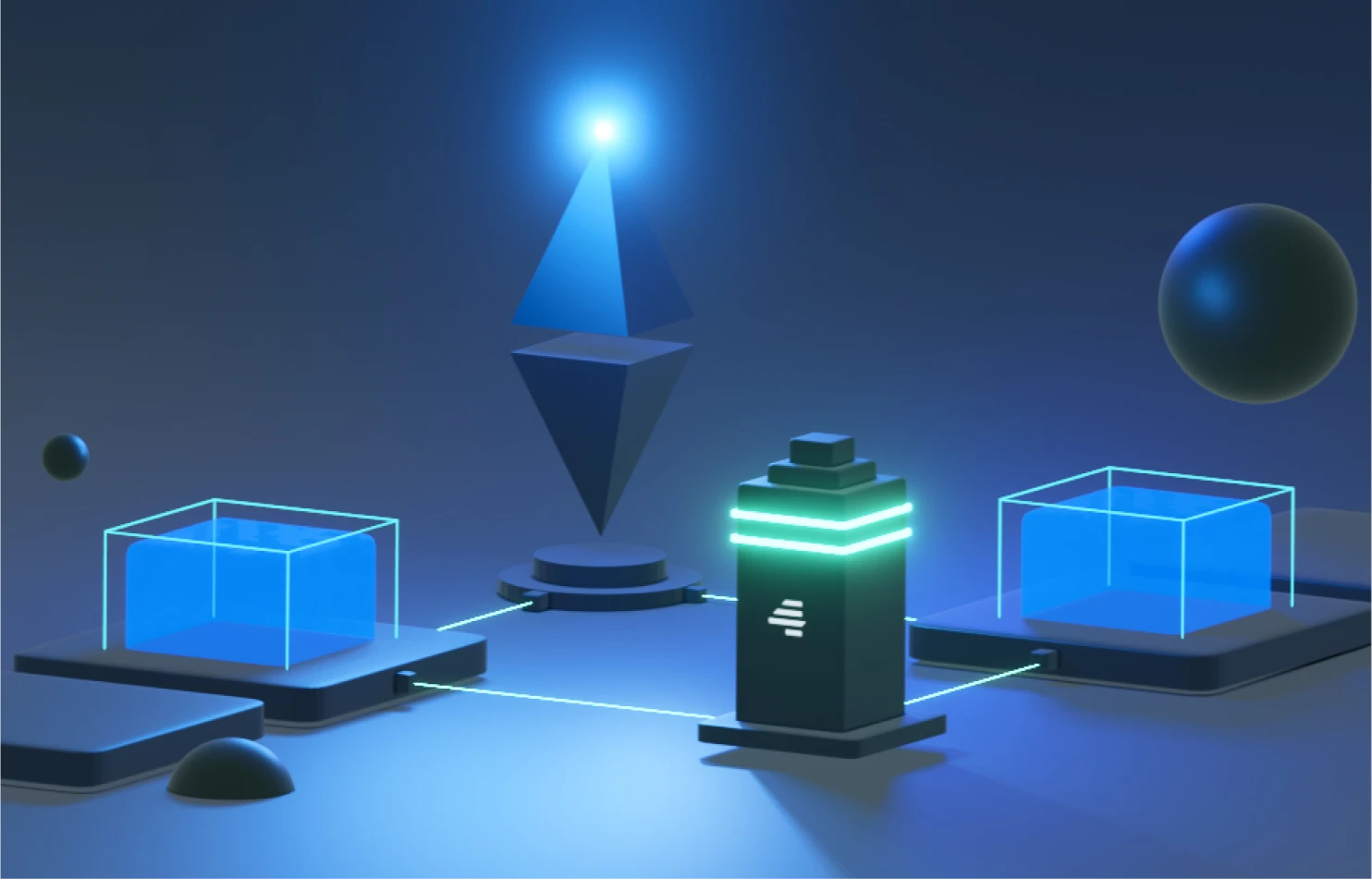 EVM(Ethereum Virtual Machine)のイメージ画像