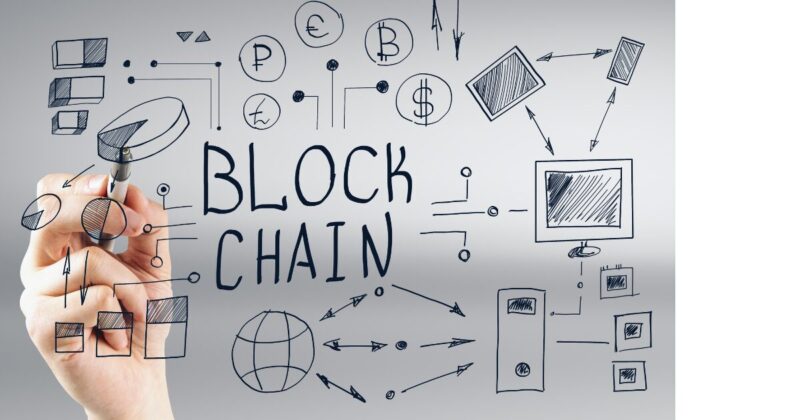 ブロックチェーンの落書き画像