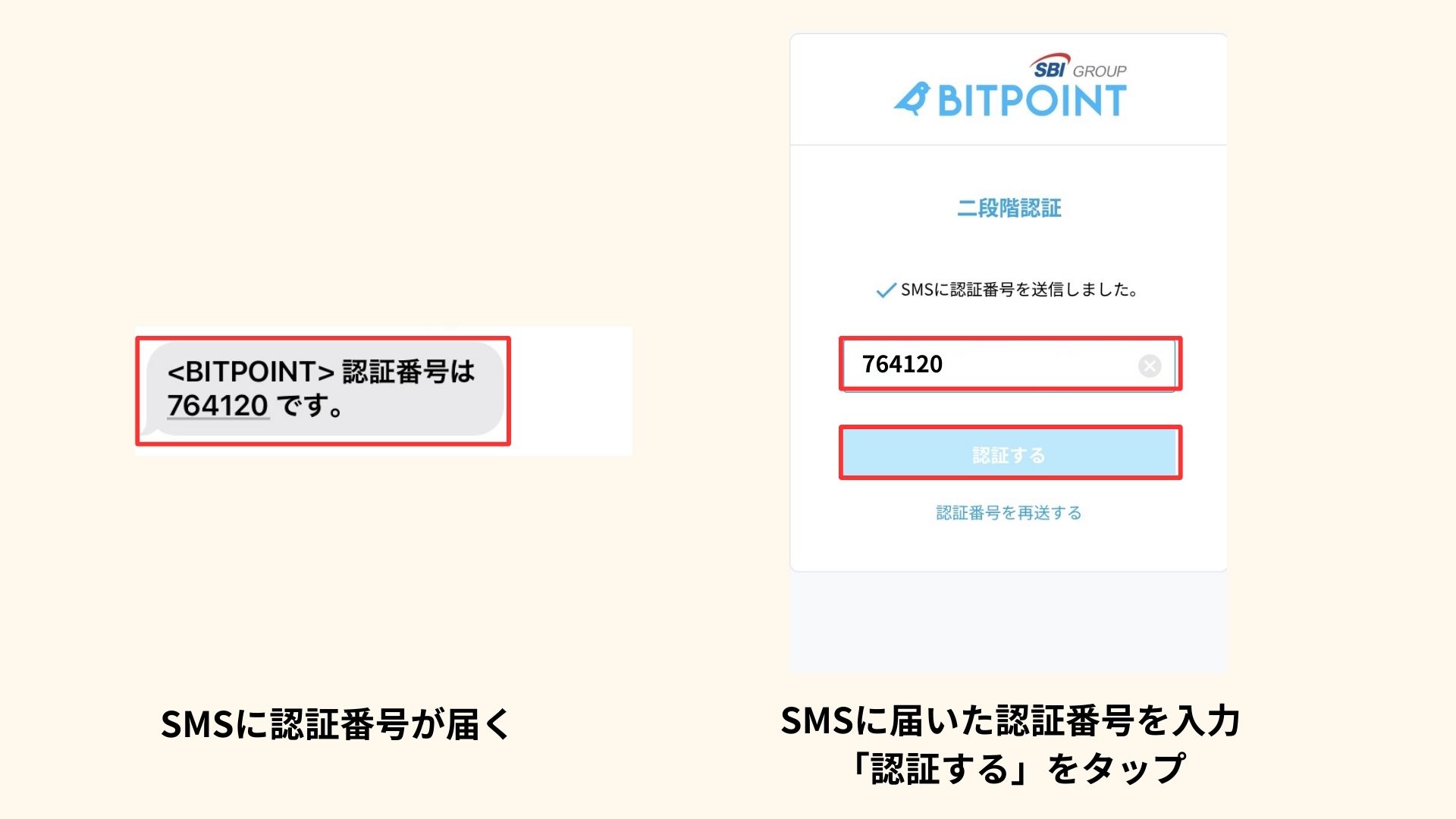 口座開設手順の図解